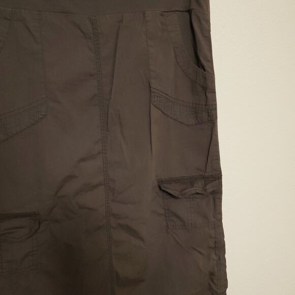 XCVI Lagenlook Mocha Mousse Baggy Midi Skirt Gorpcore - Picture 2 of 9